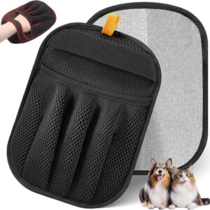 Pet Hair Removal Glove for Cats & Dogs, Upgraded Five-Finger Electrostatic Pet Hair Gloves, Reusable Magic Brush Pet Hair Remover Tool for Laundry, Couch, Carpet, Car Seat
