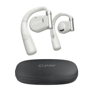 Cleer ARC Open-Ear Wireless Earbuds, Superior Sound, Touch Controls, 18H Playtime, Bluetooth 5.0, Light Grey