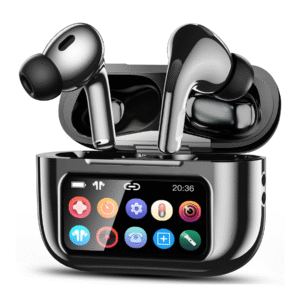 VEAT00L A9 ANC+ENC Earbuds with Smart Touch Screen,Bluetooth 5.4, HiFi Stereo Multiple EQ settings
